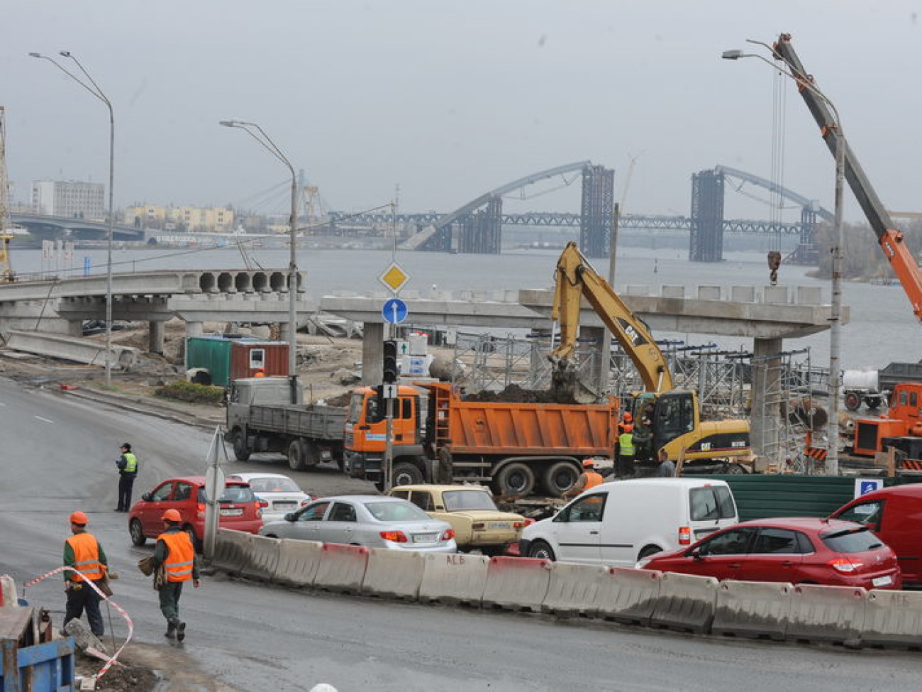 Реконструкция Почтовой площади в Киеве, 12 ноября 2012 г.