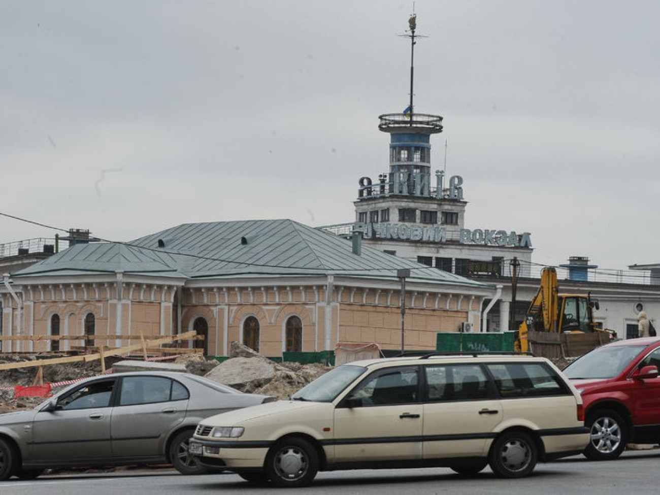 Реконструкция Почтовой площади в Киеве, 12 ноября 2012 г.