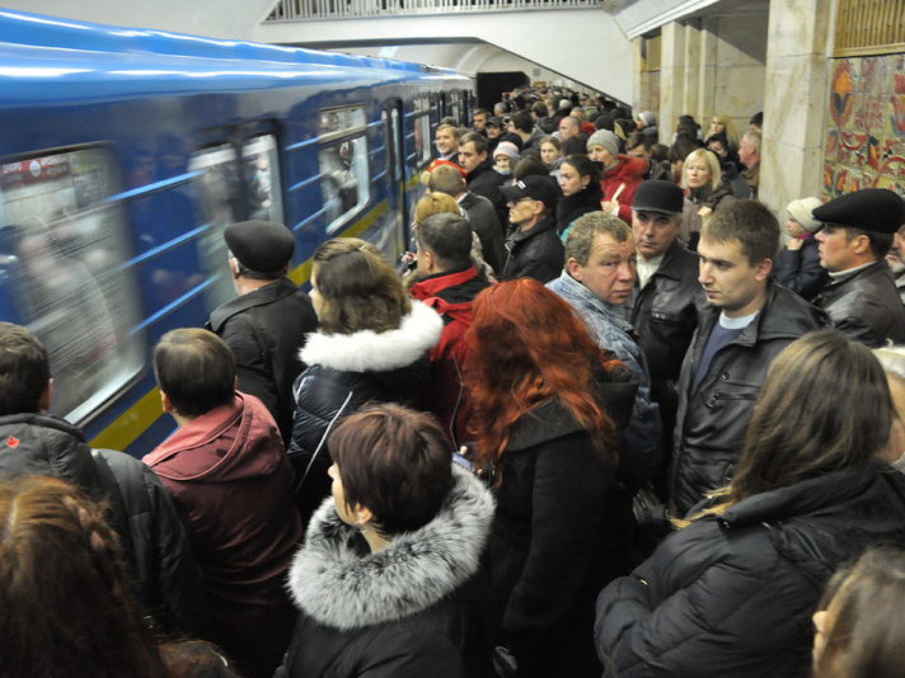 В столичном метро случилась пробка, 26 ноября 2012г.