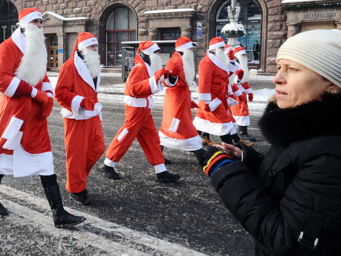 В Киеве состоялся Новогодний благотворительный пробег, 23 декабря 2012г.