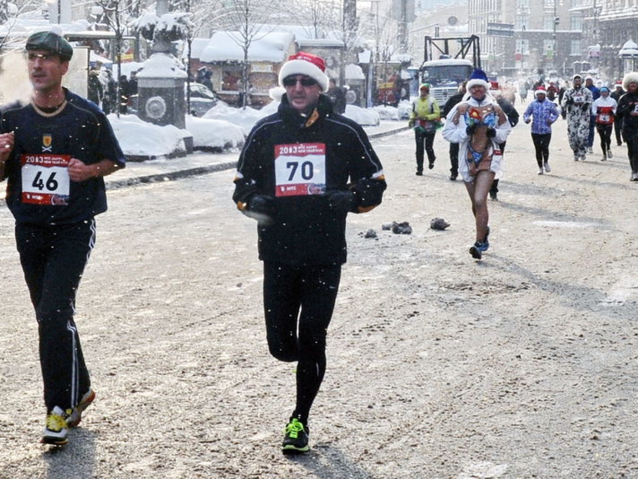 В Киеве состоялся Новогодний благотворительный пробег, 23 декабря 2012г.