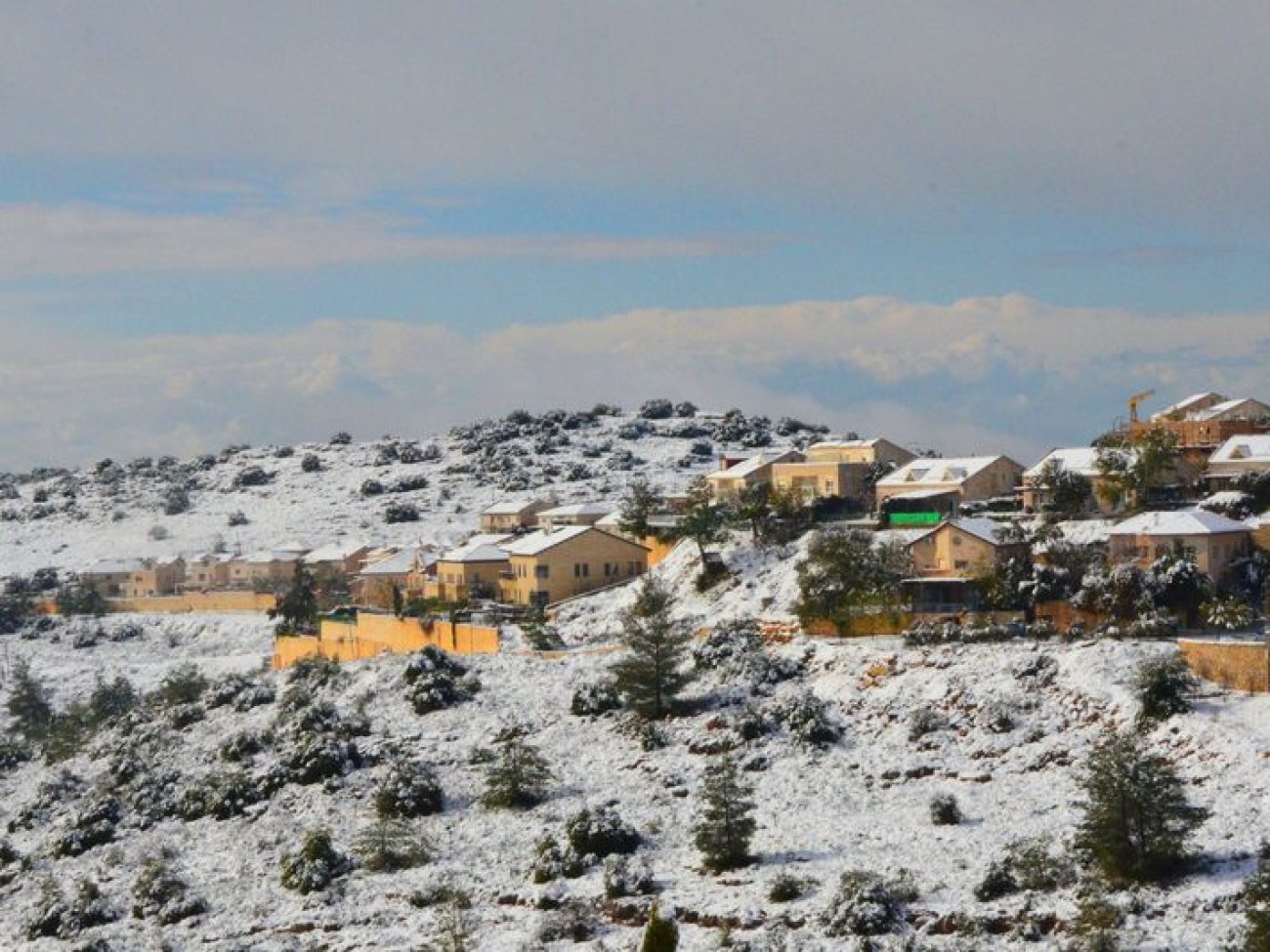 В Иерусалиме выпал снег