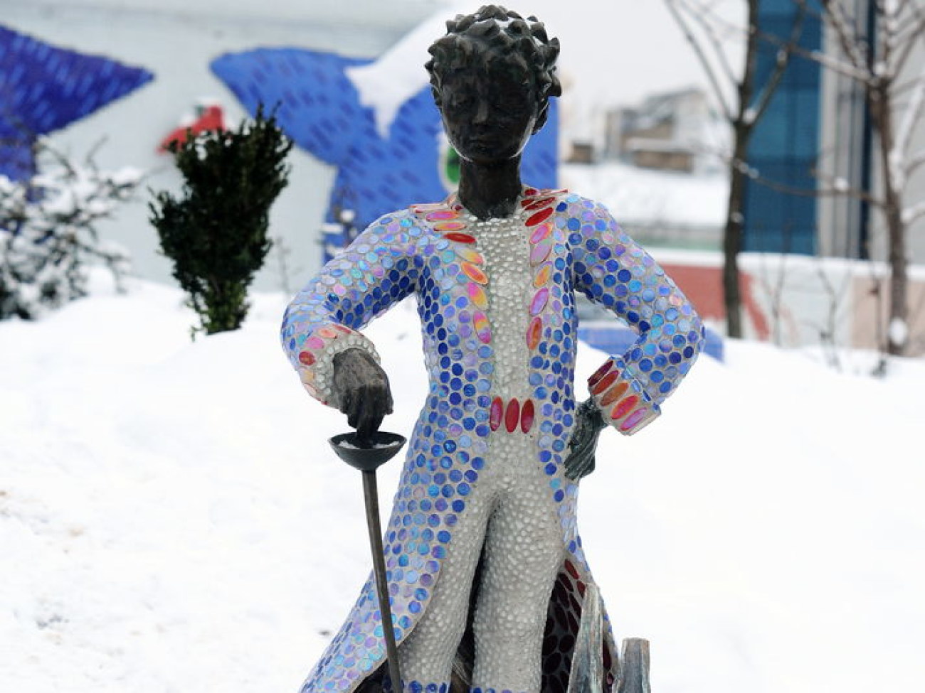 На Пейзажной аллее появился новый арт-объект, 14 января 2013г.