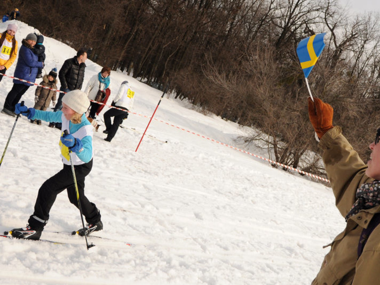 В Киеве дипломаты соревновались на лыжах, 2 февраля 2013г.
