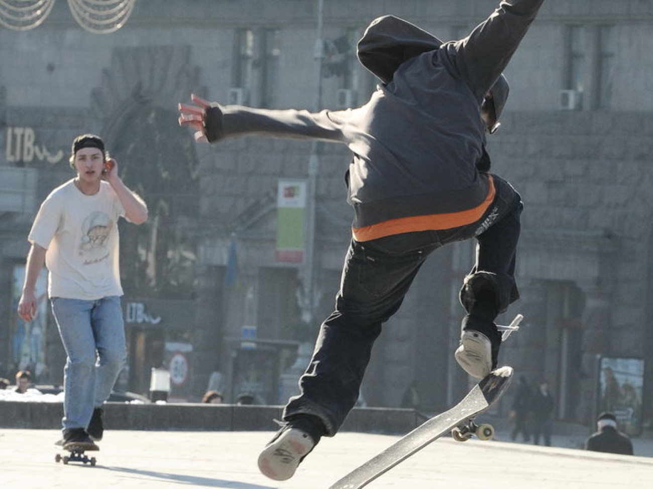 Скейтбордисты открыли сезон, 26 февраля 2013г.