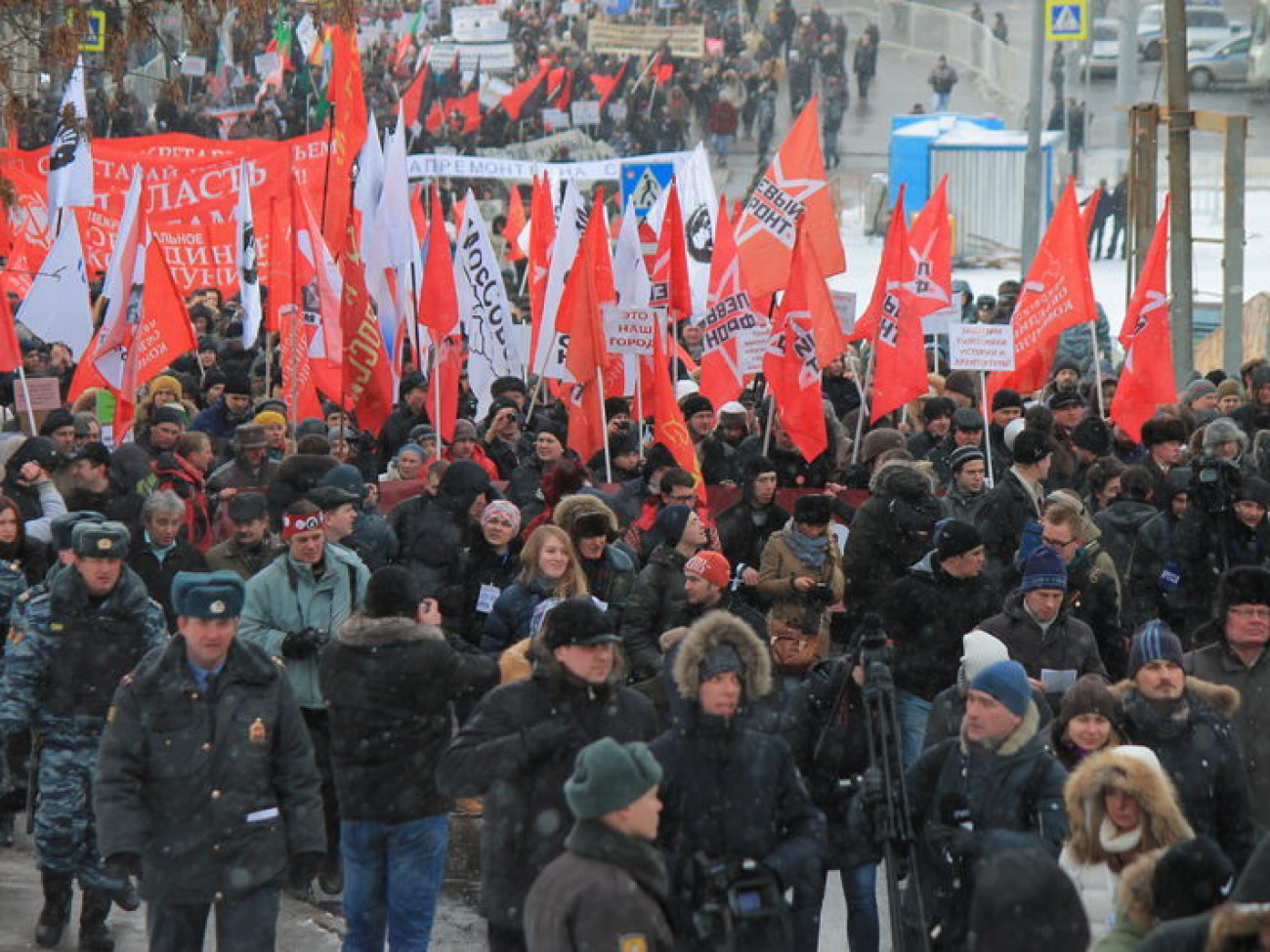 В Москве оппозиция провела «Социальный марш», 2 марта 2013г.