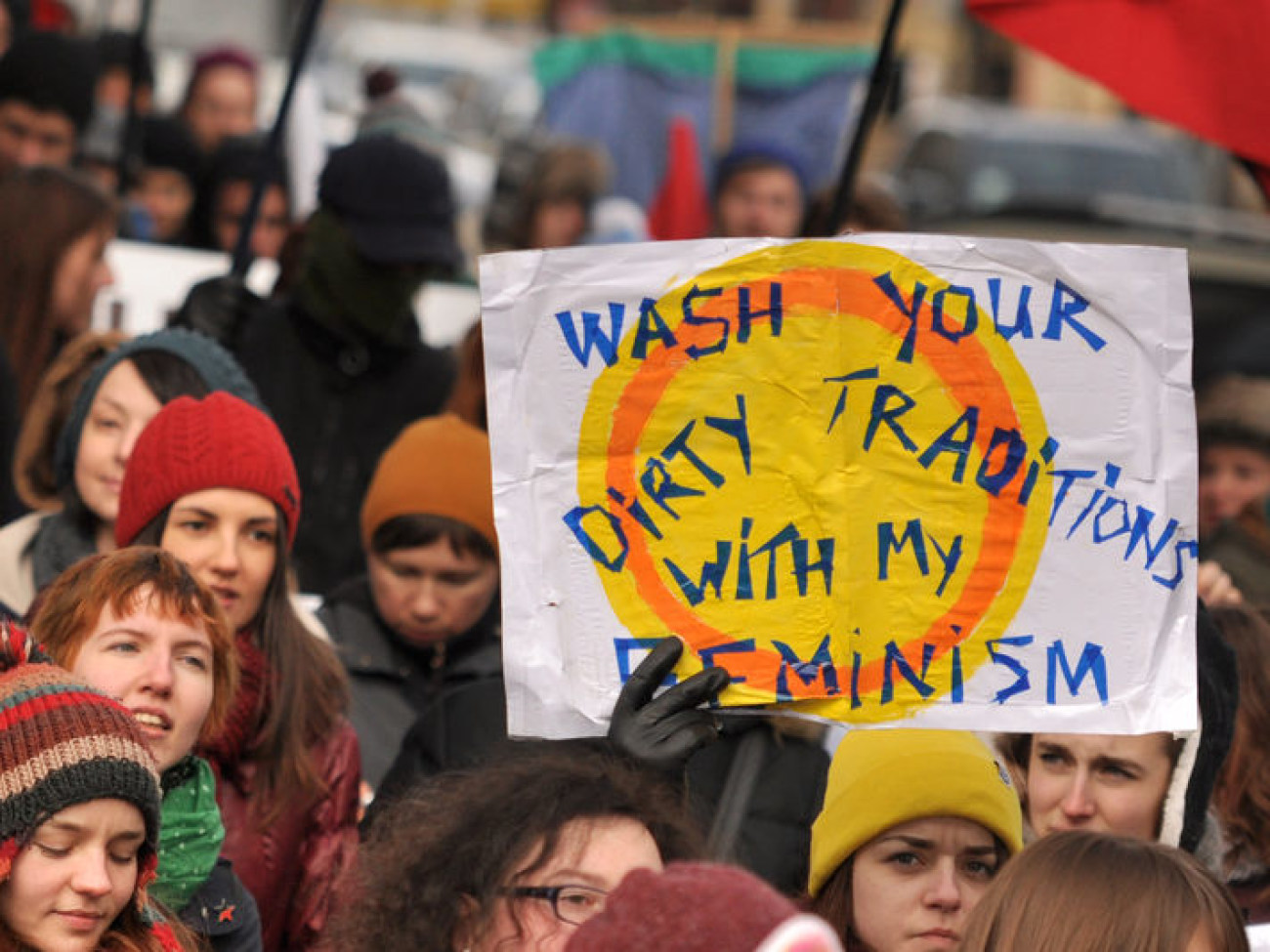 В женский день феминистки требовали равенства, 8 марта 2013г.