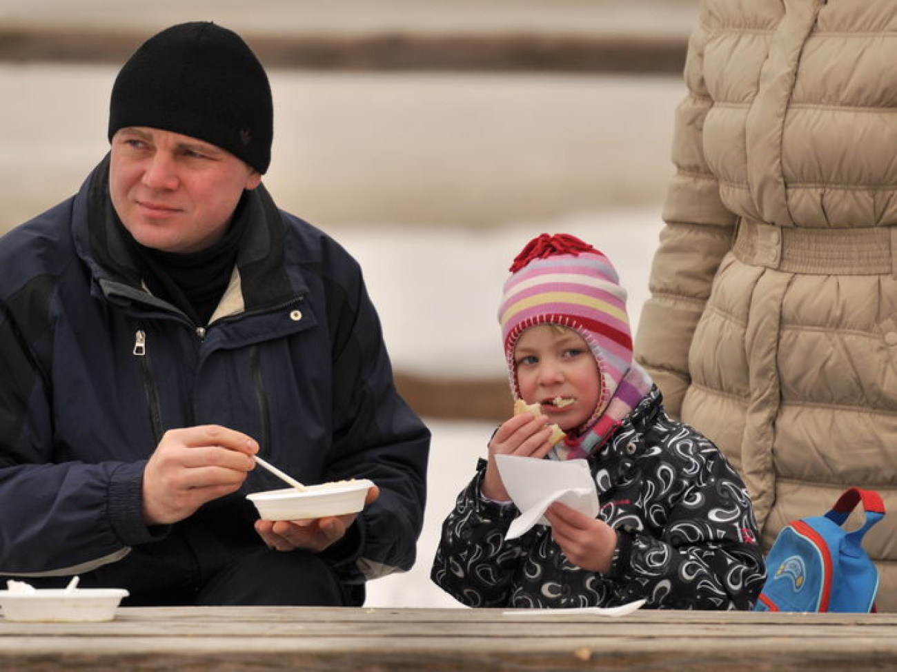 В Киеве испекли 100-метровую колбасу, 9 марта 2013г.