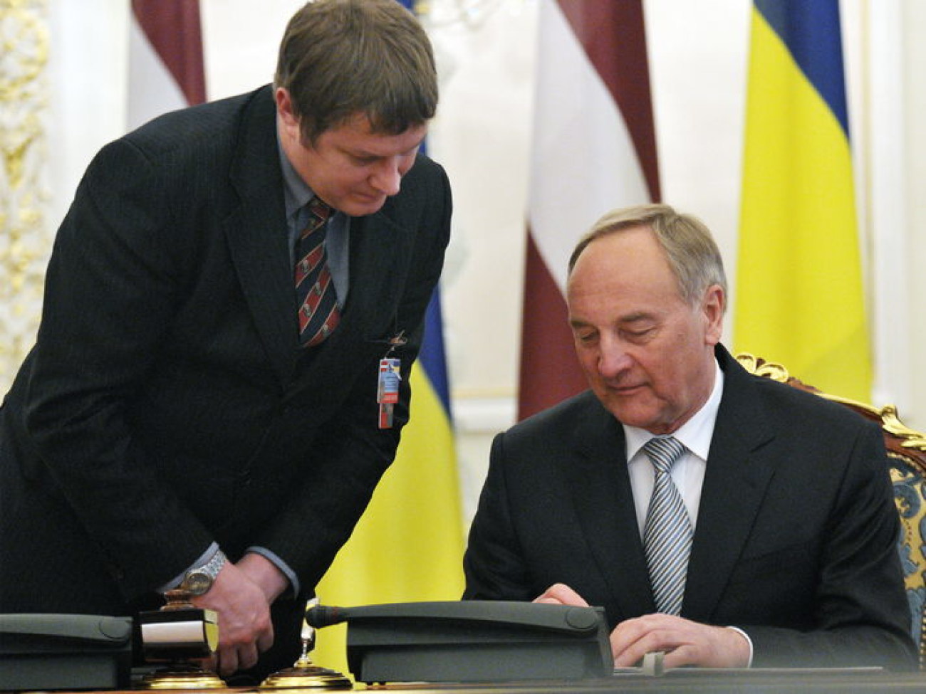 В Украину приехал президент Латвии, 14 марта 2013г.