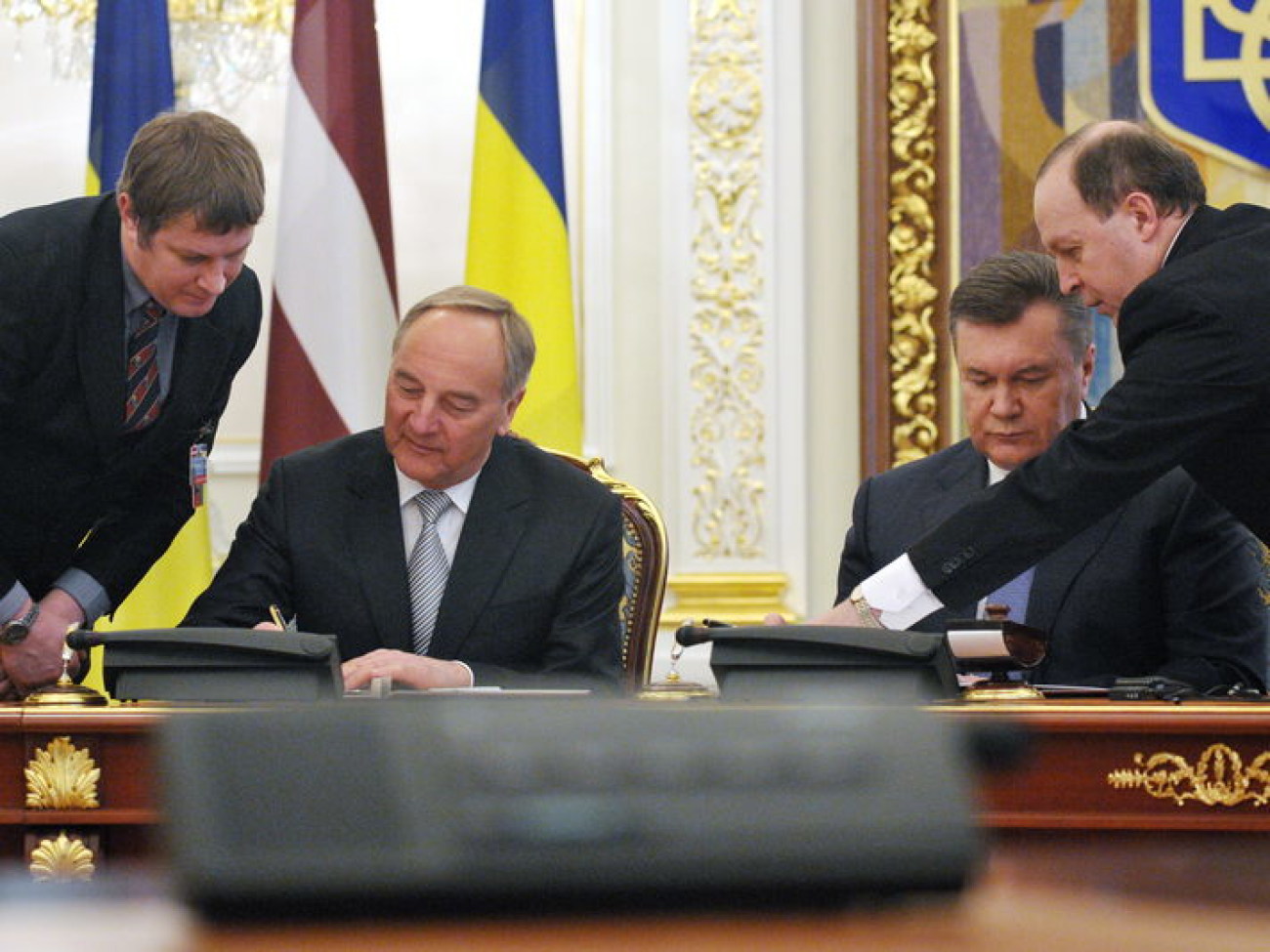 В Украину приехал президент Латвии, 14 марта 2013г.