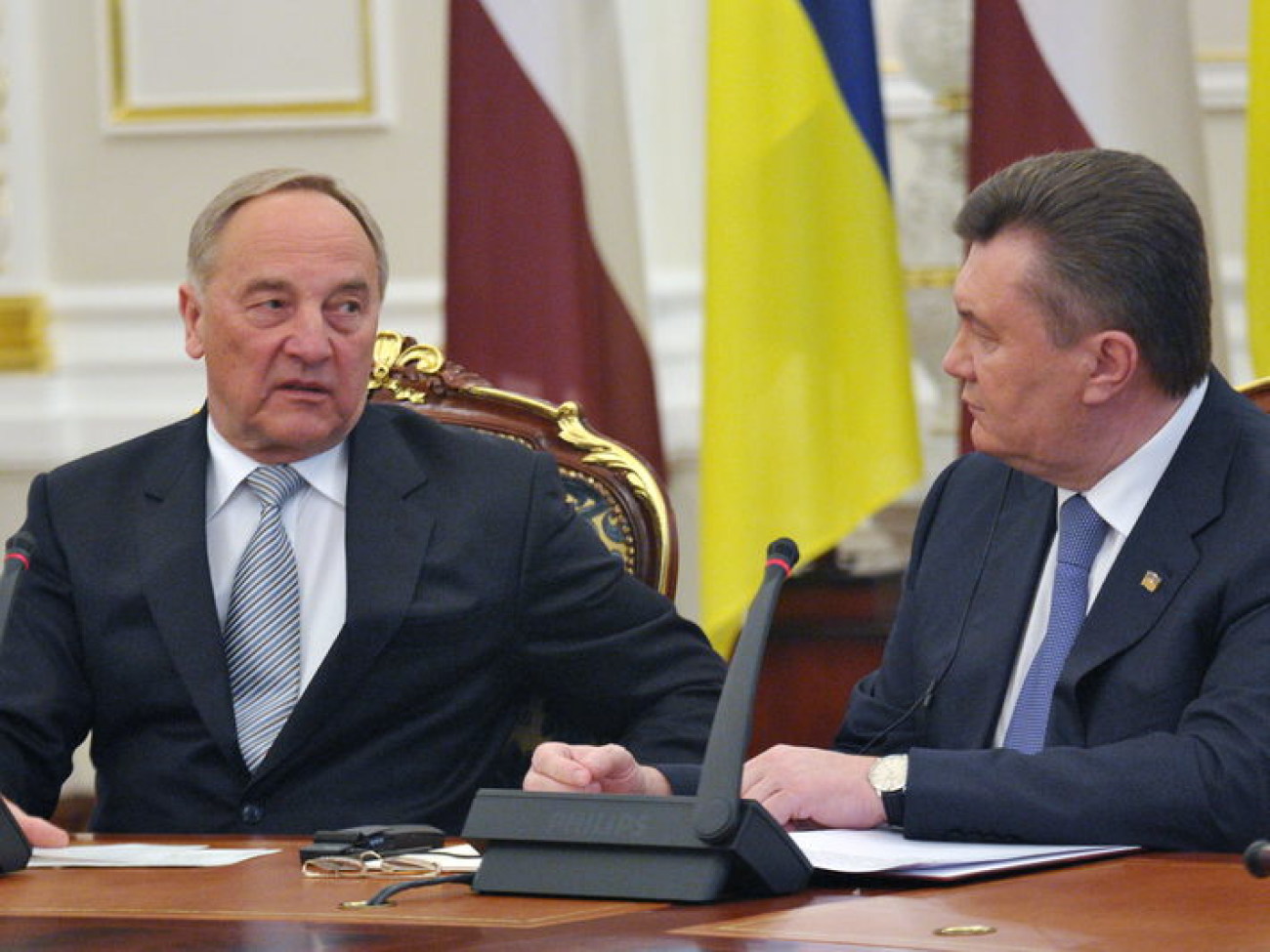 В Украину приехал президент Латвии, 14 марта 2013г.