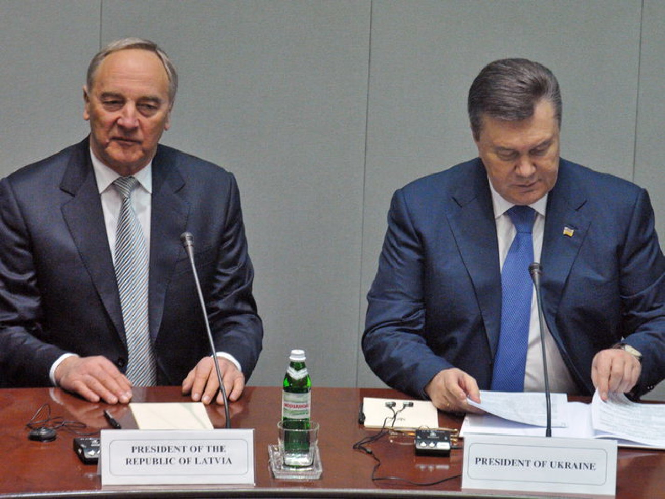 В Украину приехал президент Латвии, 14 марта 2013г.