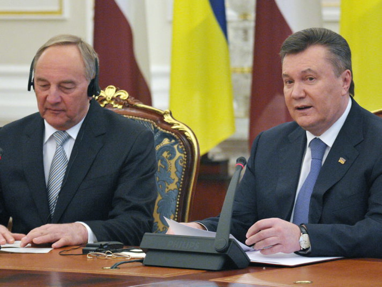 В Украину приехал президент Латвии, 14 марта 2013г.