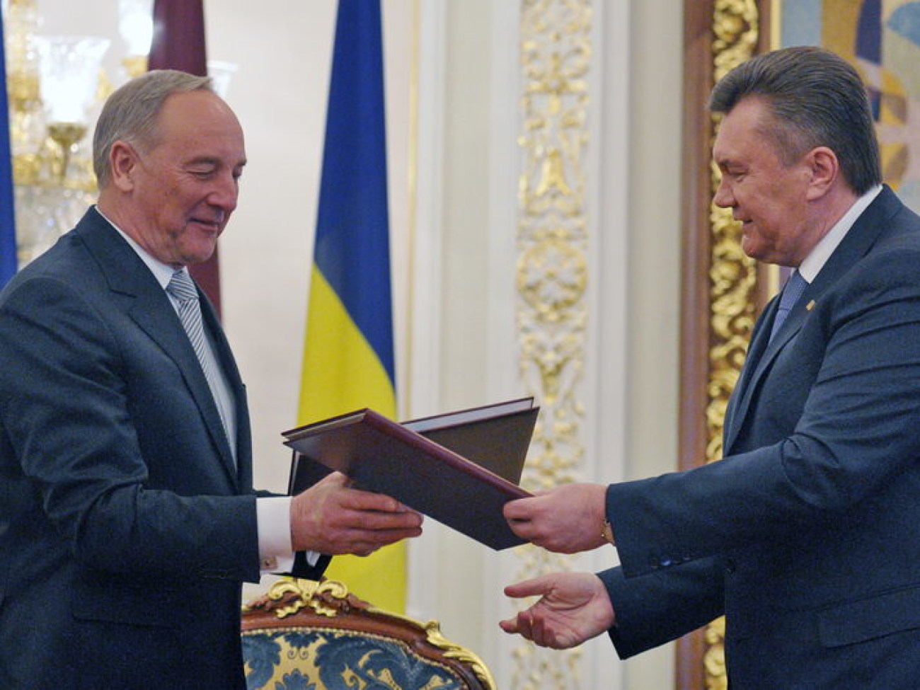 В Украину приехал президент Латвии, 14 марта 2013г.