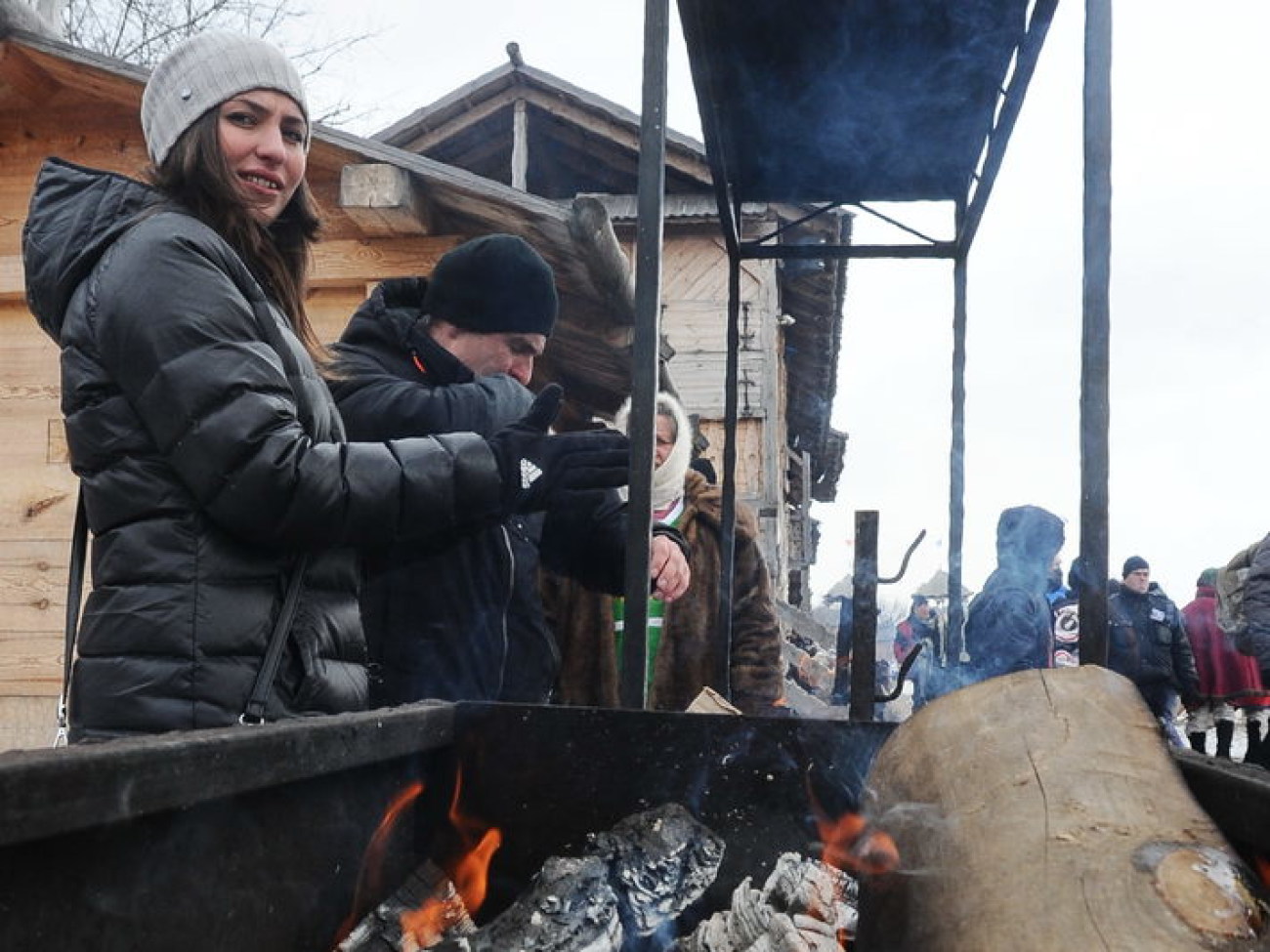 Под Киевом проходит рыцарская Масленица