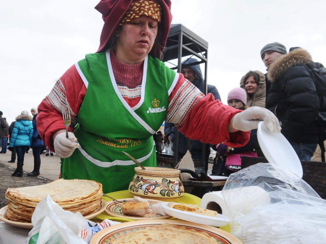 Под Киевом проходит рыцарская Масленица