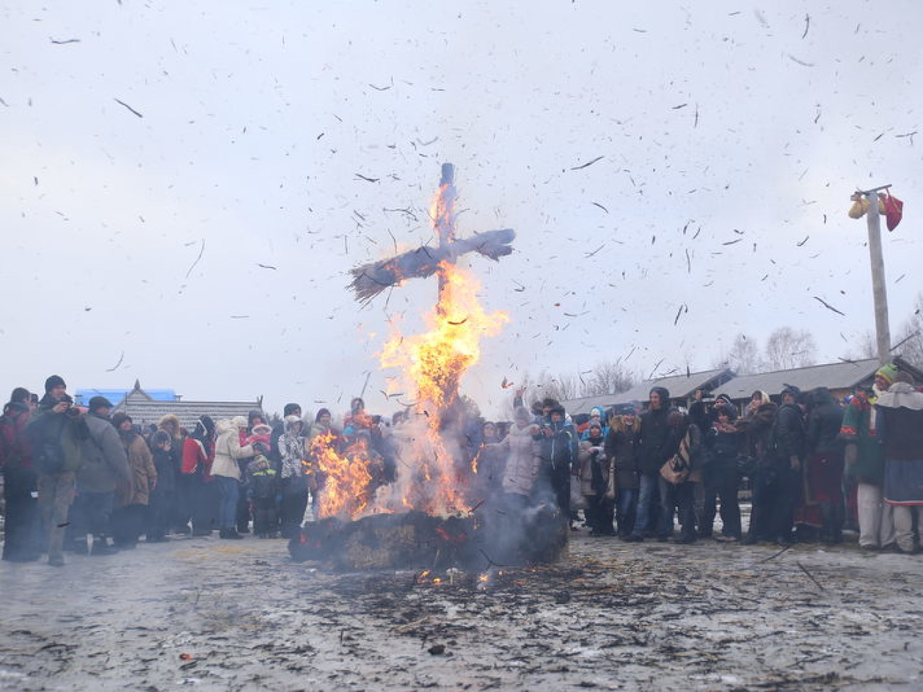 Под Киевом проходит рыцарская Масленица