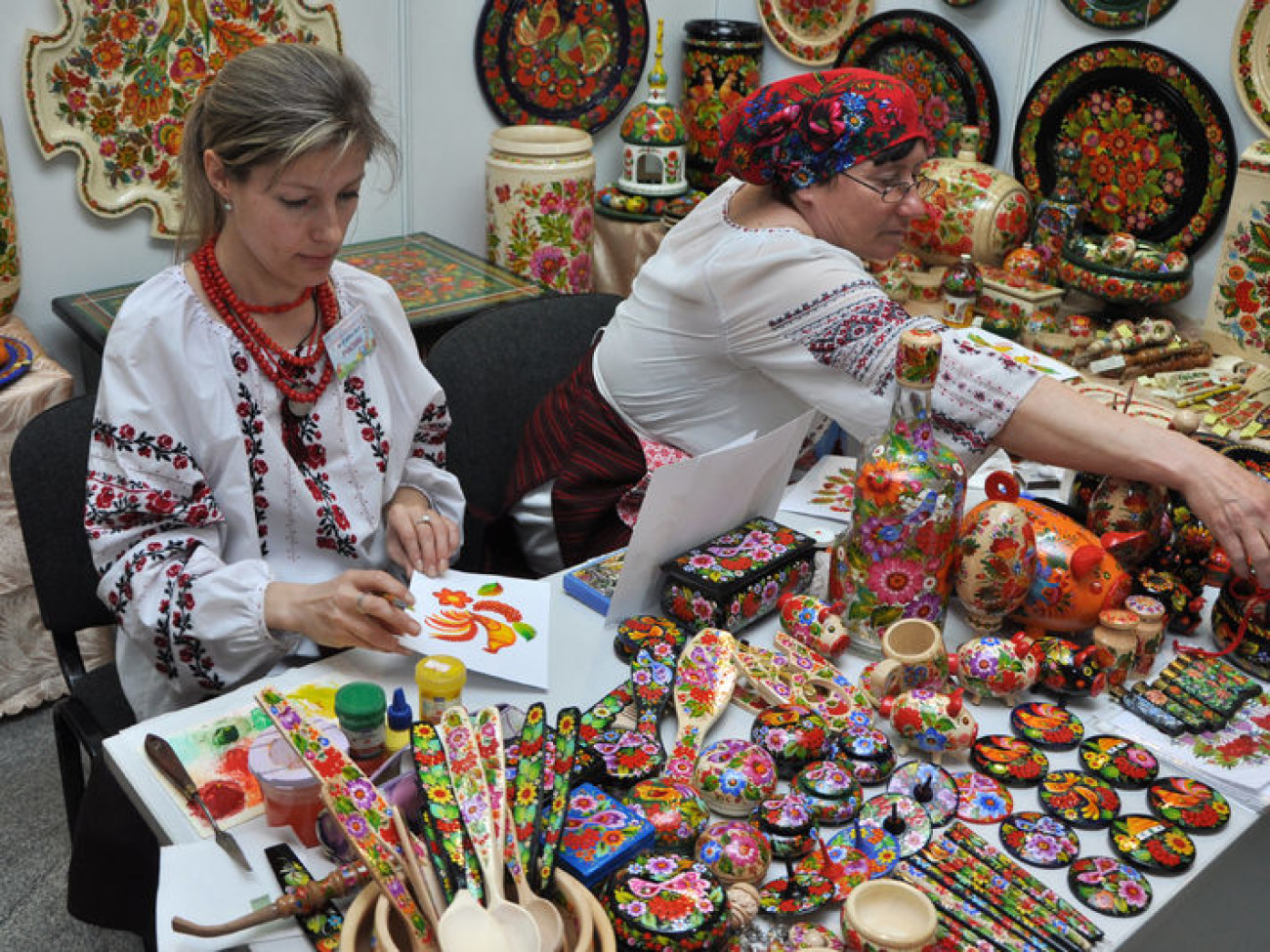 Официальное открытие Национальной Благотворительной Пасхальной ярмарки в Киеве, 26 апреля 2013г.