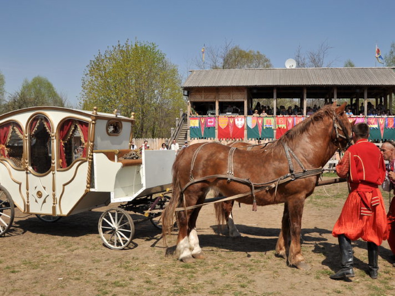В Украине состоялся первый Международный фестиваль конно-трюкового искусства, 27 апреля 2013г.