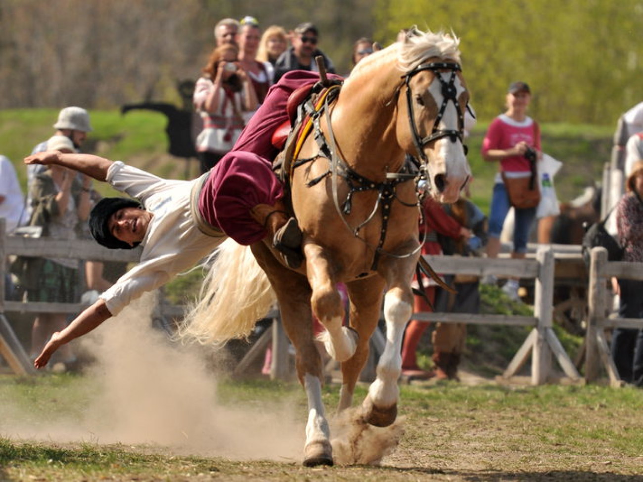 В Украине состоялся первый Международный фестиваль конно-трюкового искусства, 27 апреля 2013г.