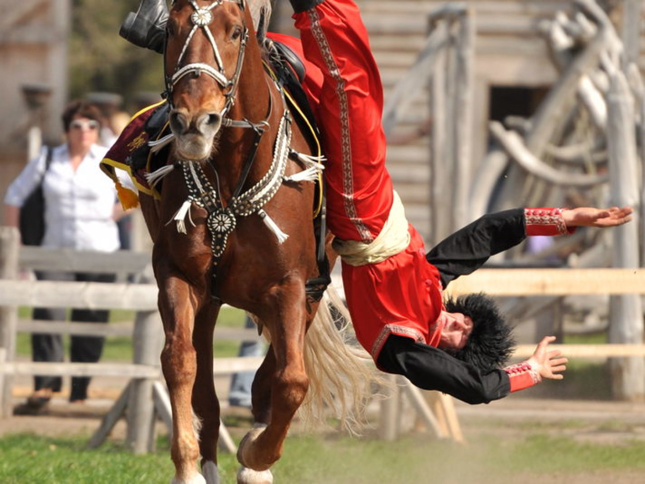 В Украине состоялся первый Международный фестиваль конно-трюкового искусства, 27 апреля 2013г.