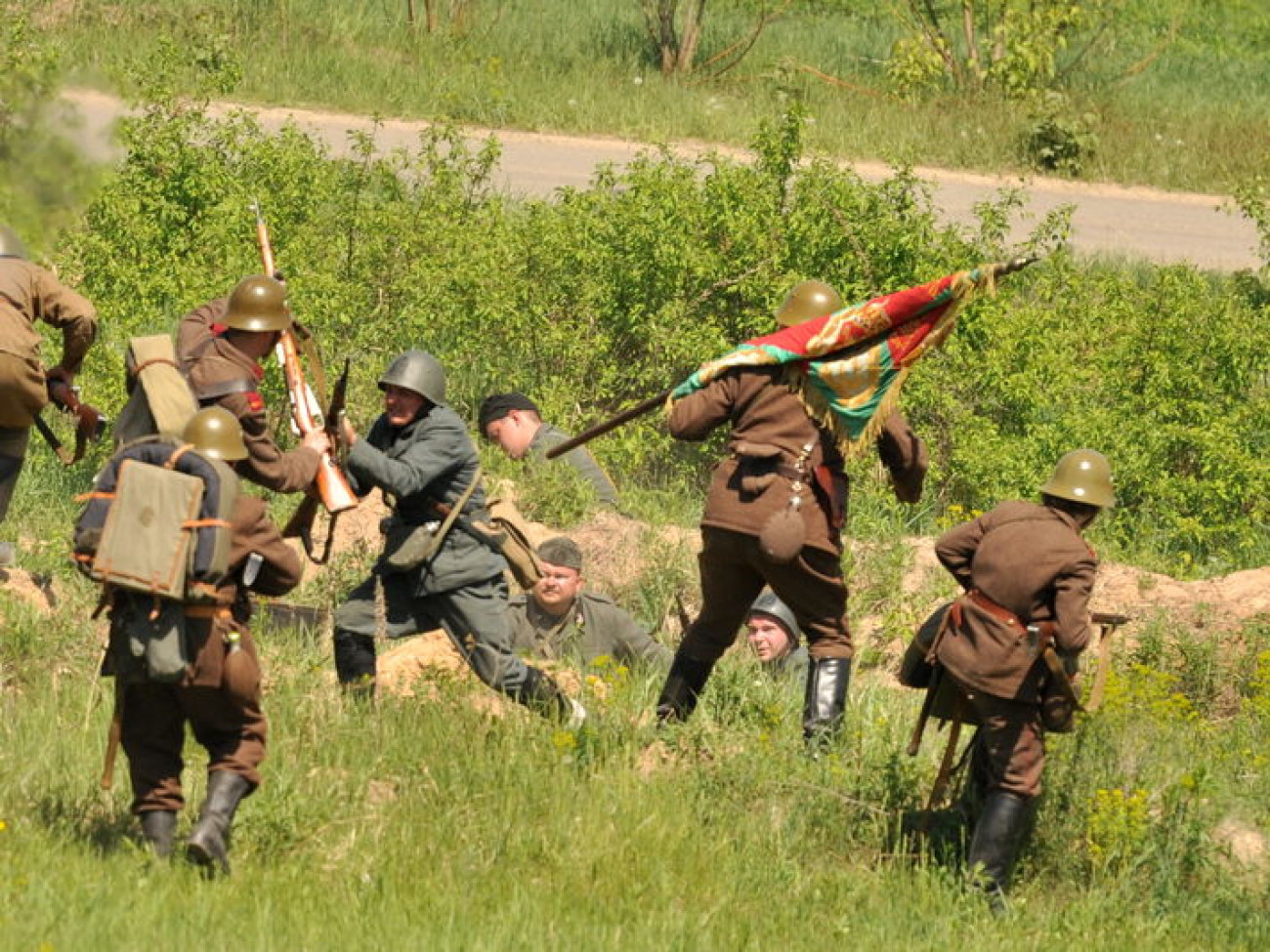 В Киеве воссоздали битву ВОВ вблизи Австрии