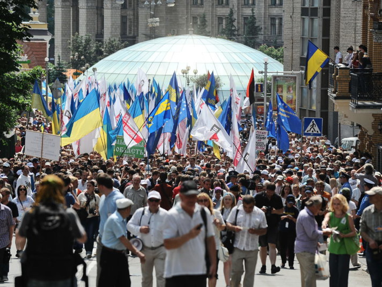 Всеукраинский протест оппозиции закончился, 18 мая 2013г.