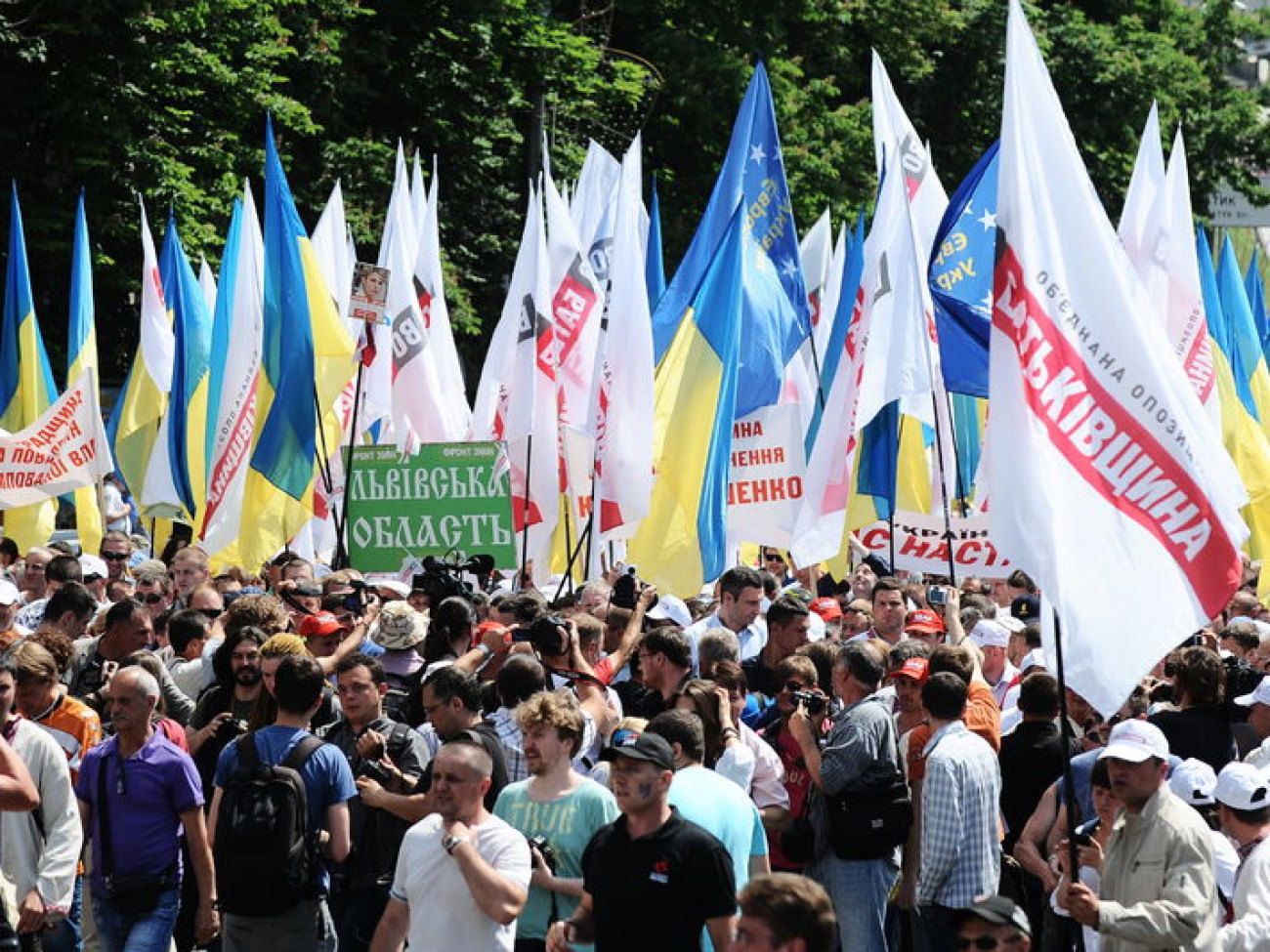 Всеукраинский протест оппозиции закончился, 18 мая 2013г.