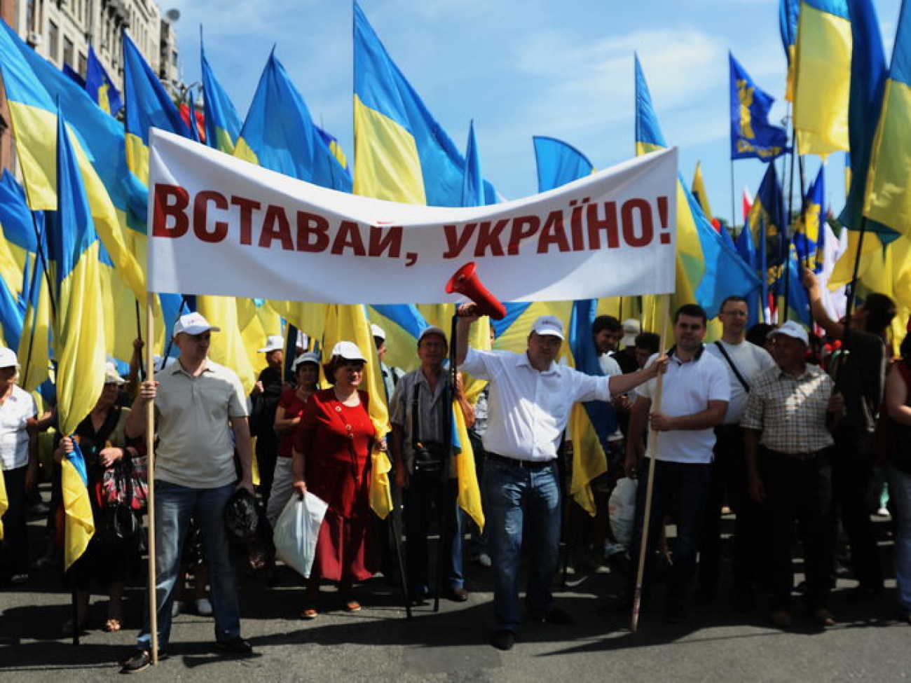 Всеукраинский протест оппозиции закончился, 18 мая 2013г.