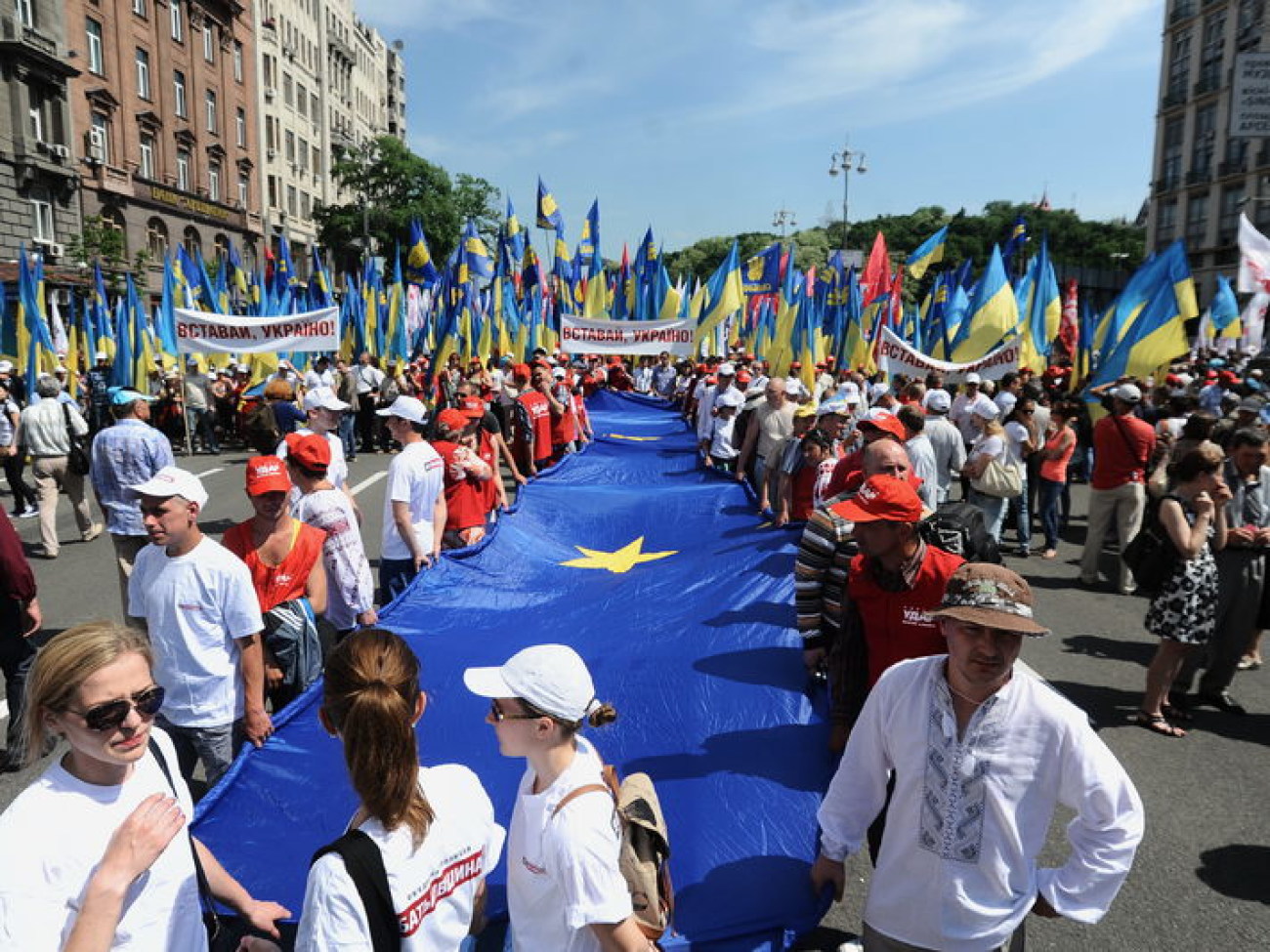 Всеукраинский протест оппозиции закончился, 18 мая 2013г.