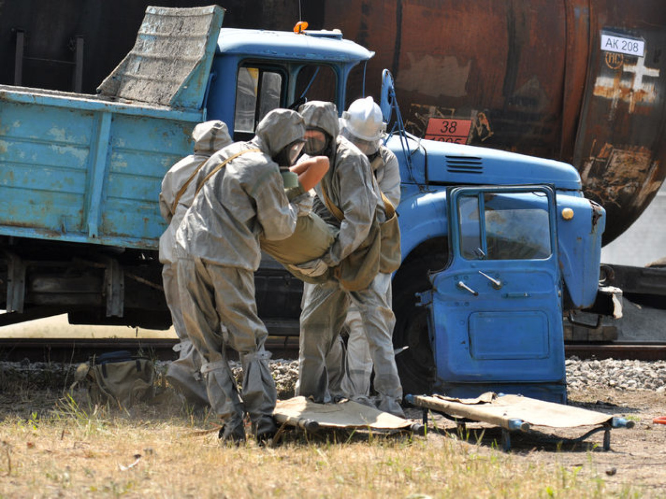 Железнодорожные войска показали свою готовность к &#171;химбою&#187;, 21 июня 2013г.