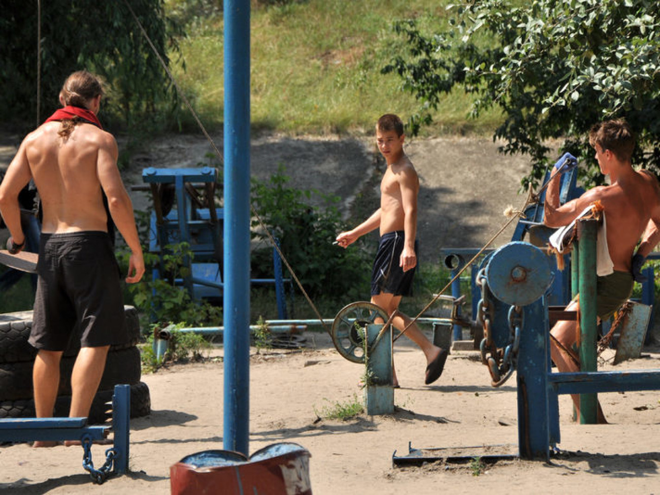 Спортивный городок в киевском Гидропарке