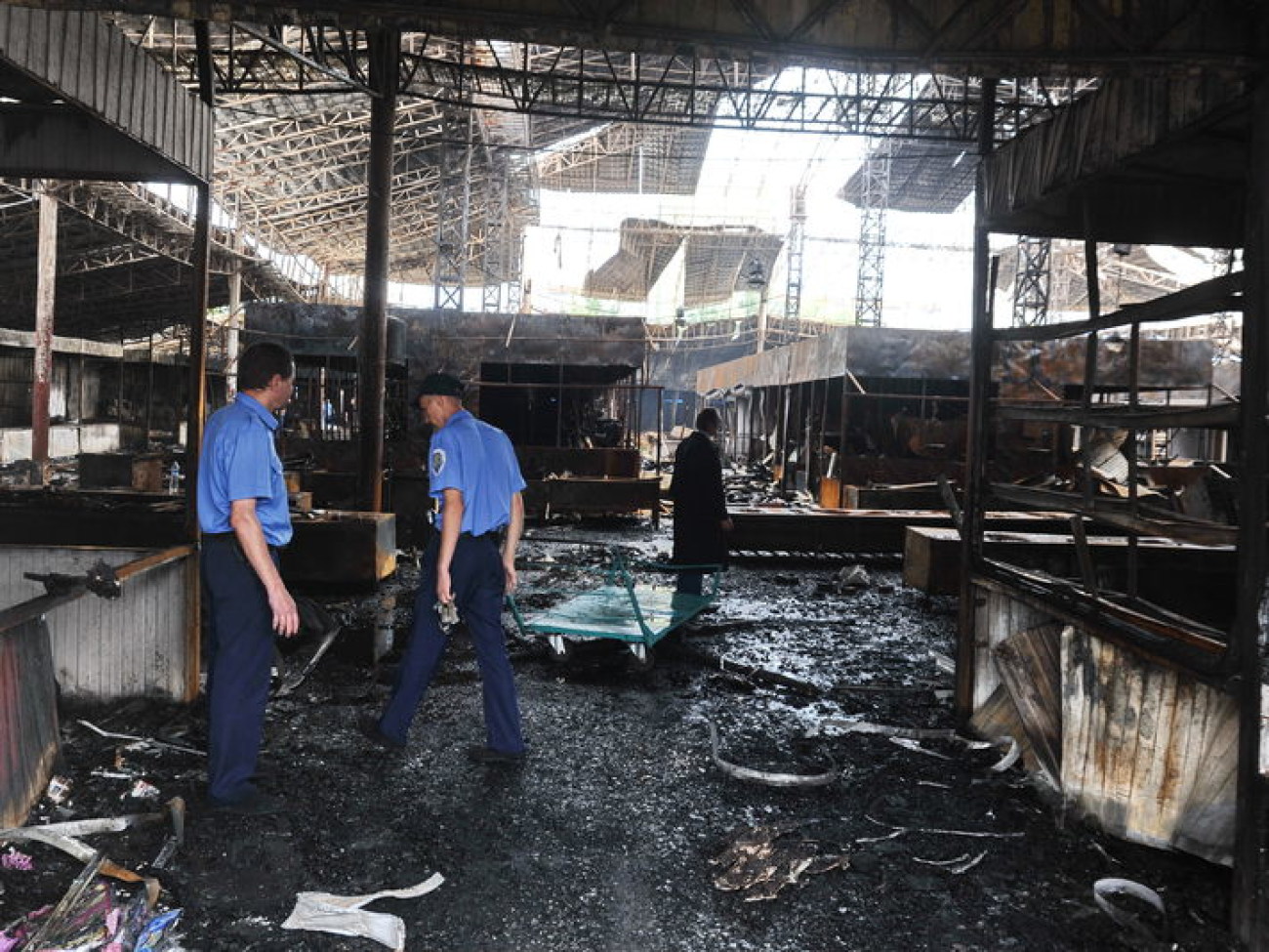 Рынок &#171;Оболонь&#187; сгорел, 15 августа 2013г.