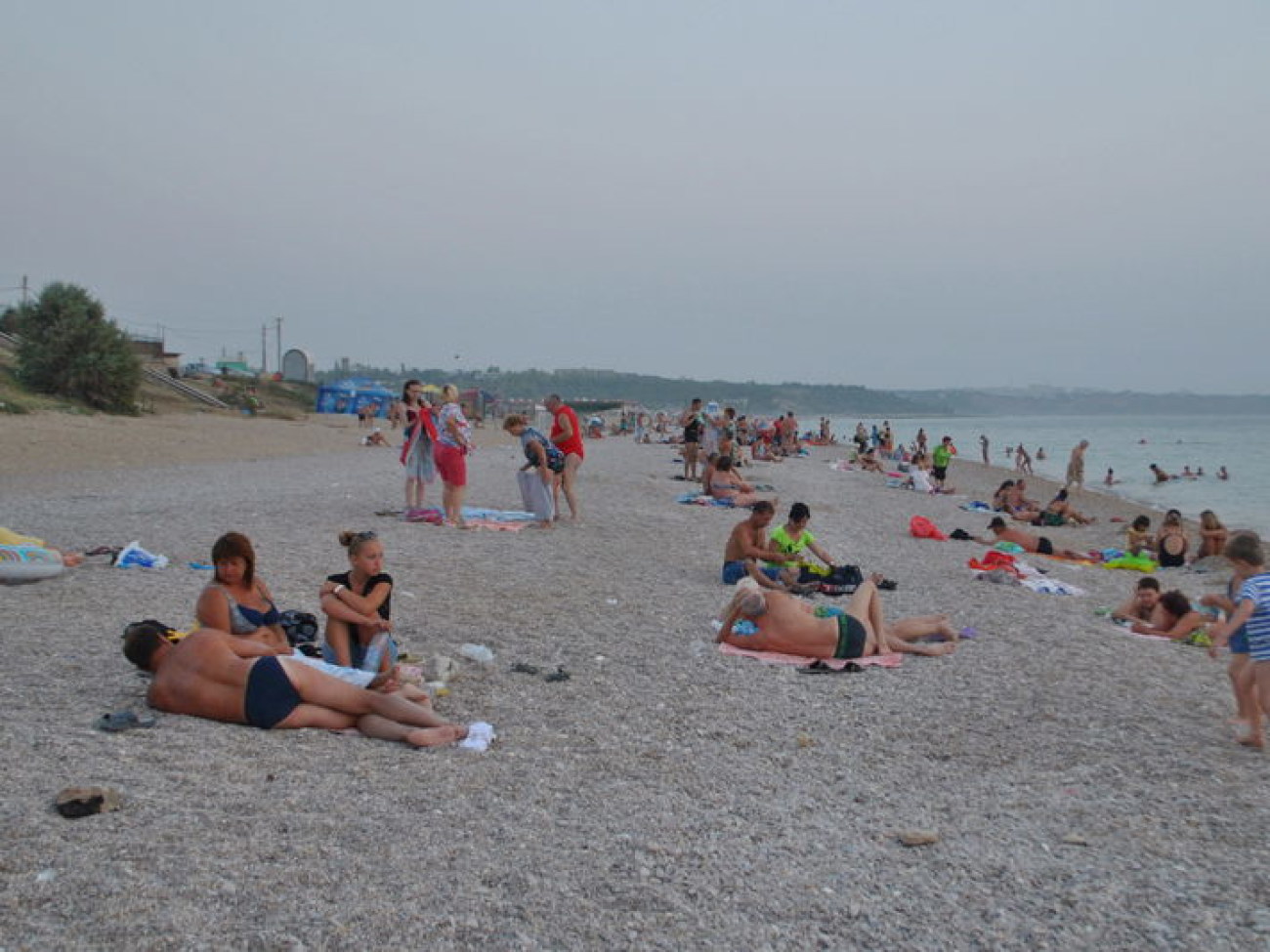 Пляж в поселке Любимовка (Севастополь)