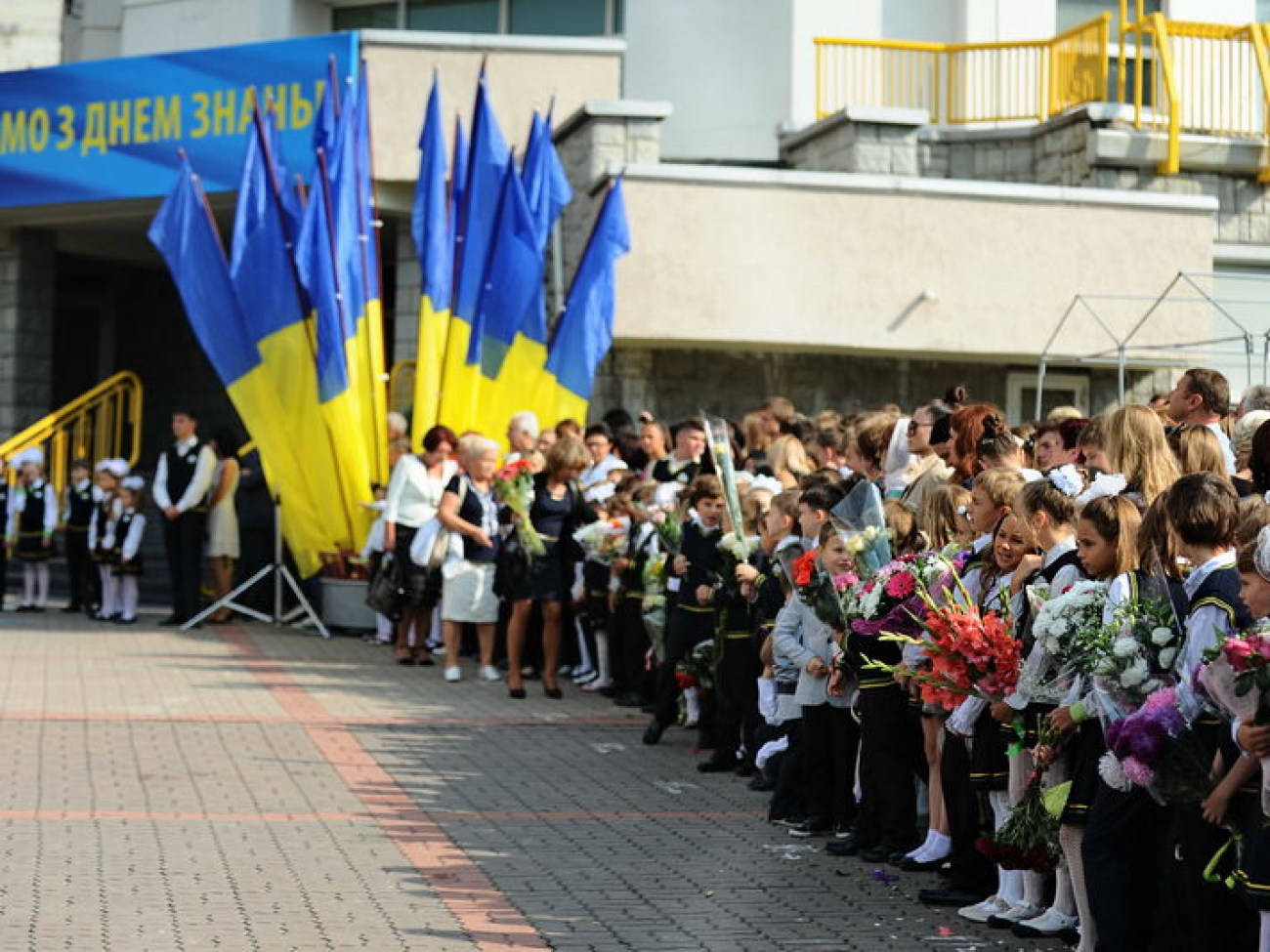 Президент Украины также начал учебный год, 1 сентября 2013г.