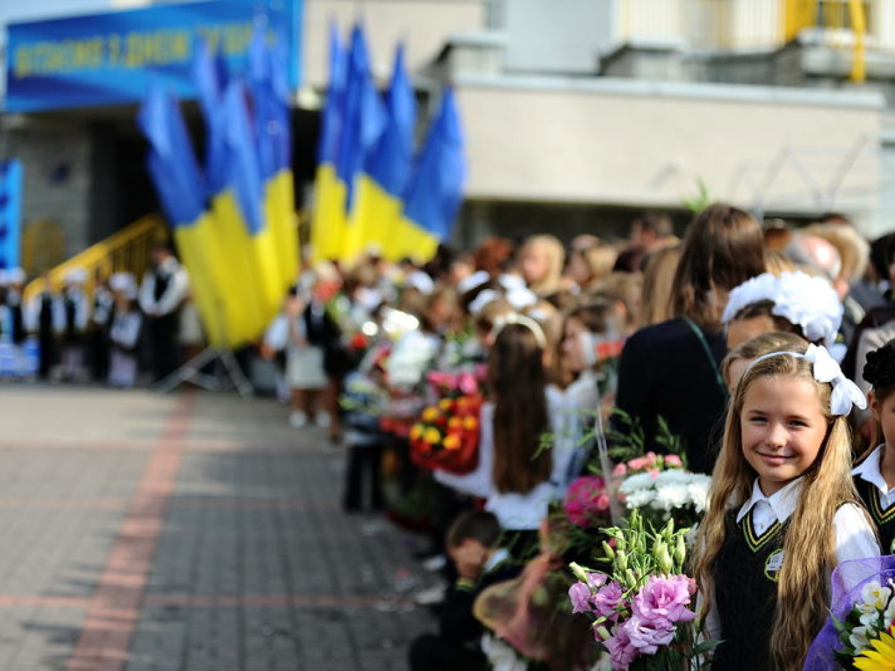 Президент Украины также начал учебный год, 1 сентября 2013г.