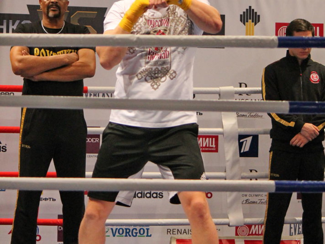 Кличко и Поветкин провели открытую тренировку, 2 октября 2013г
