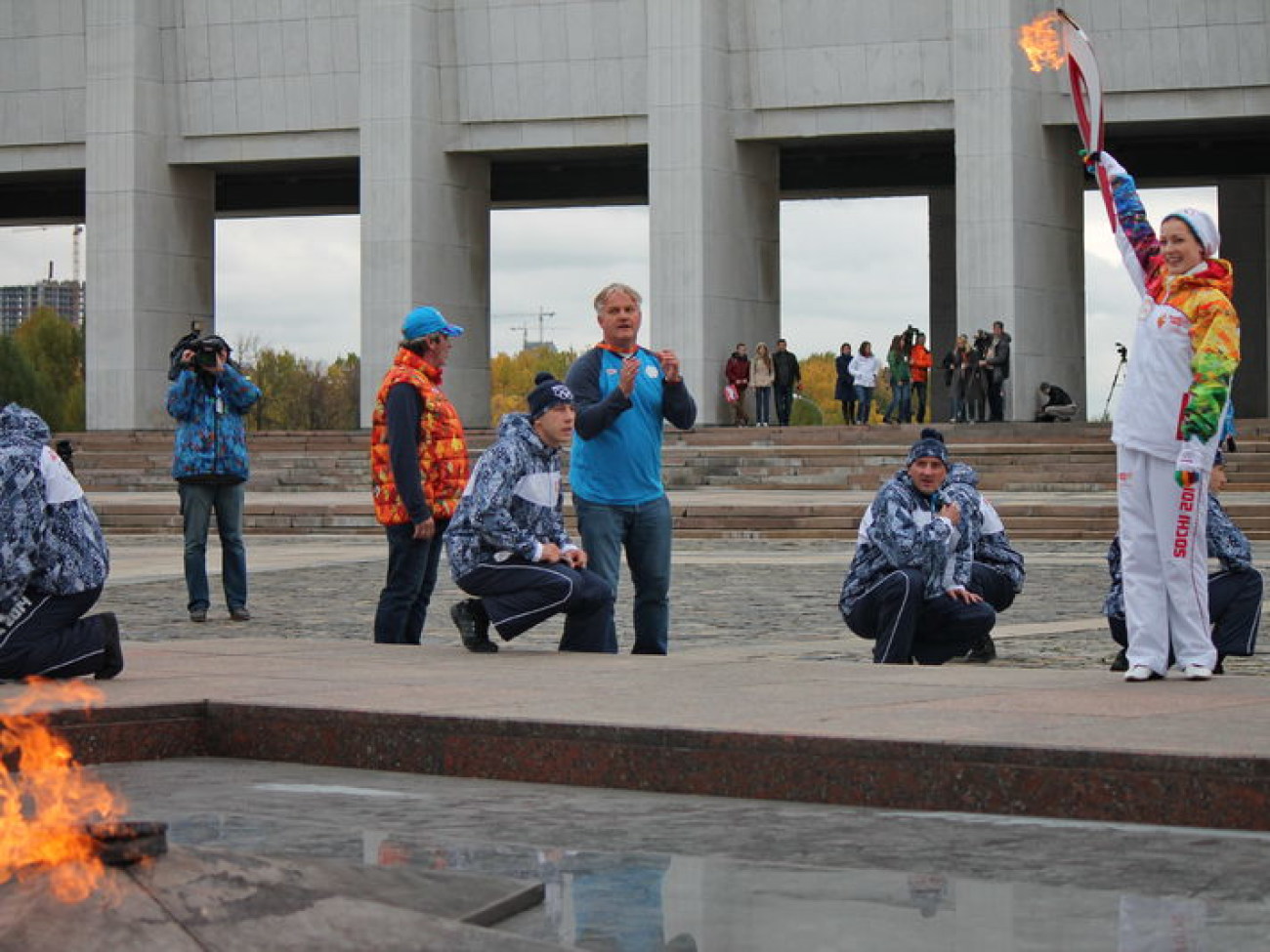 В России проходит эстафета Олимпийского огня