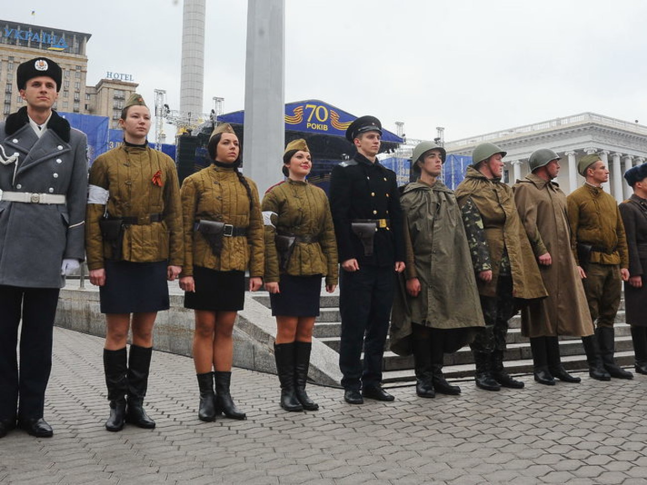 70-ю годовщину освобождения Киев отметил маршем, 6 ноября 2013г.