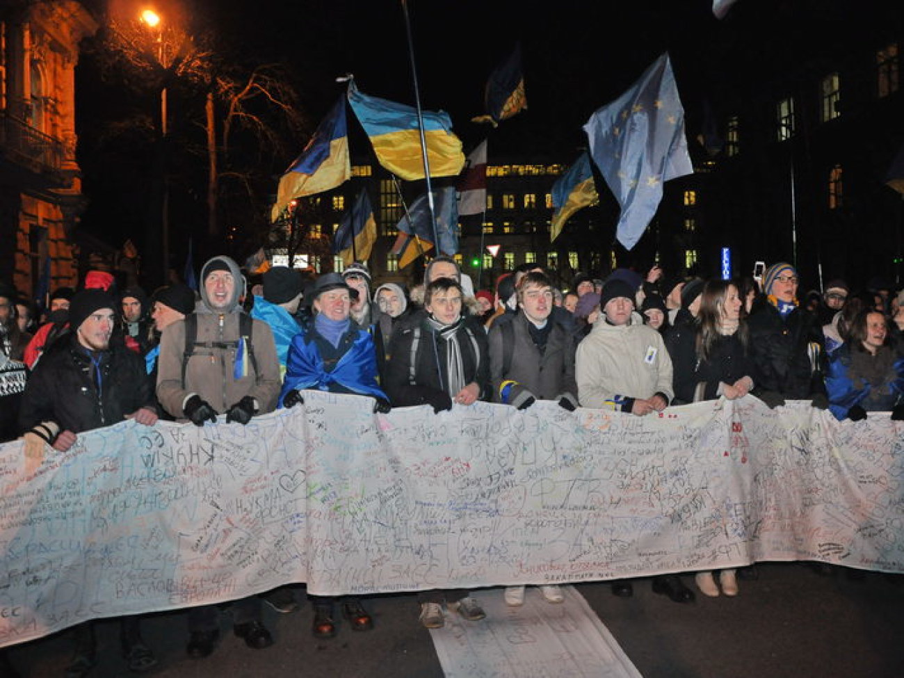 Студенческий евромайдан, 27 ноября 2013г.