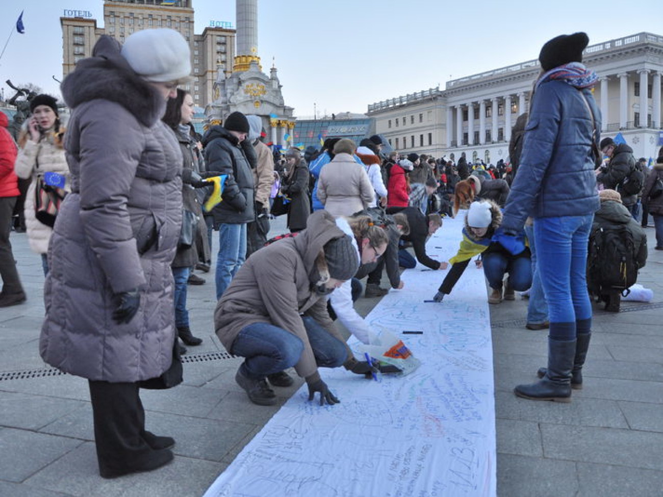 Студенческий евромайдан, 27 ноября 2013г.