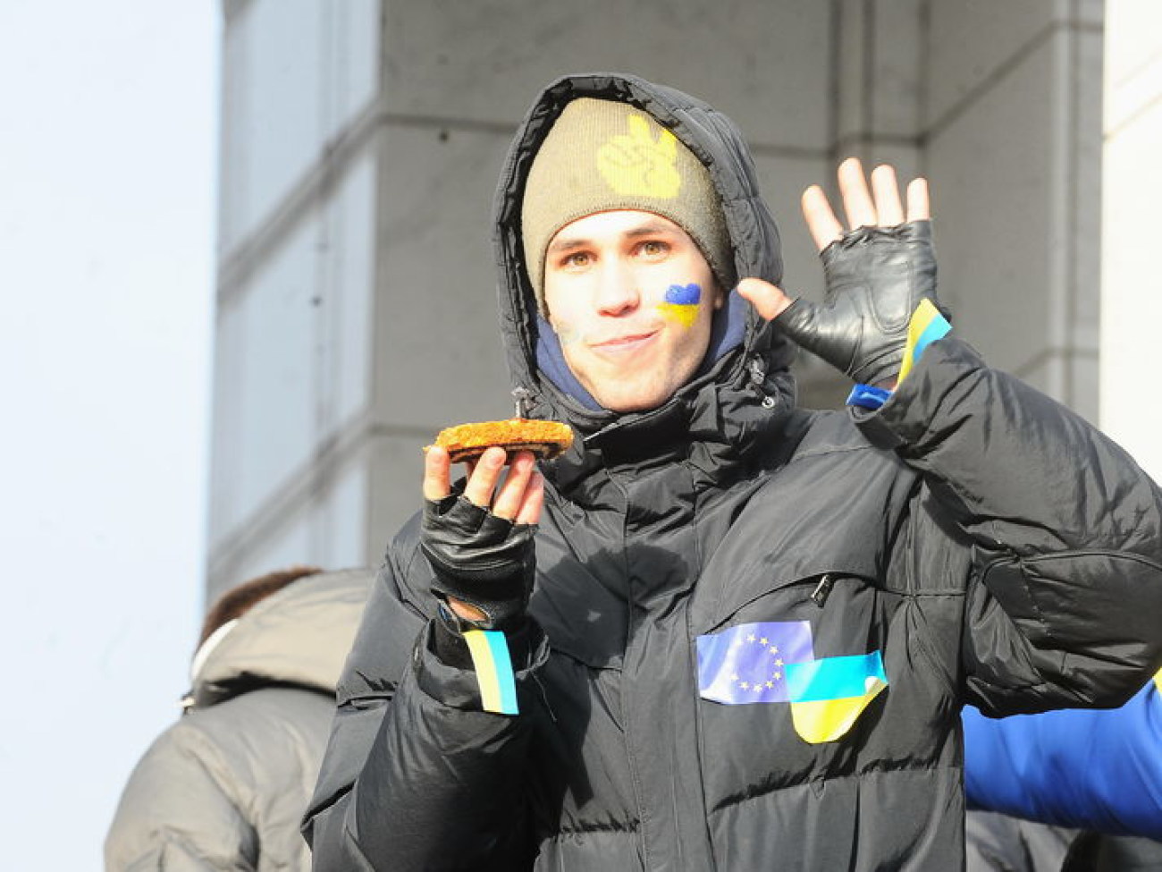 В Киеве два Майдана: сторонников и противников ЕС, 29 ноября 2013г.