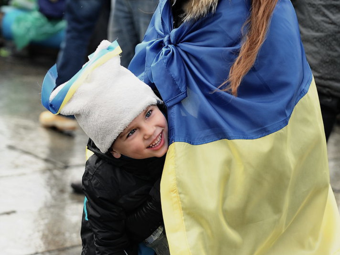 В Киеве два Майдана: сторонников и противников ЕС, 29 ноября 2013г.