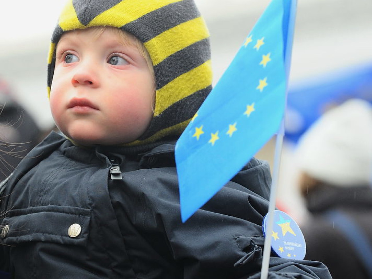 В Киеве два Майдана: сторонников и противников ЕС, 29 ноября 2013г.