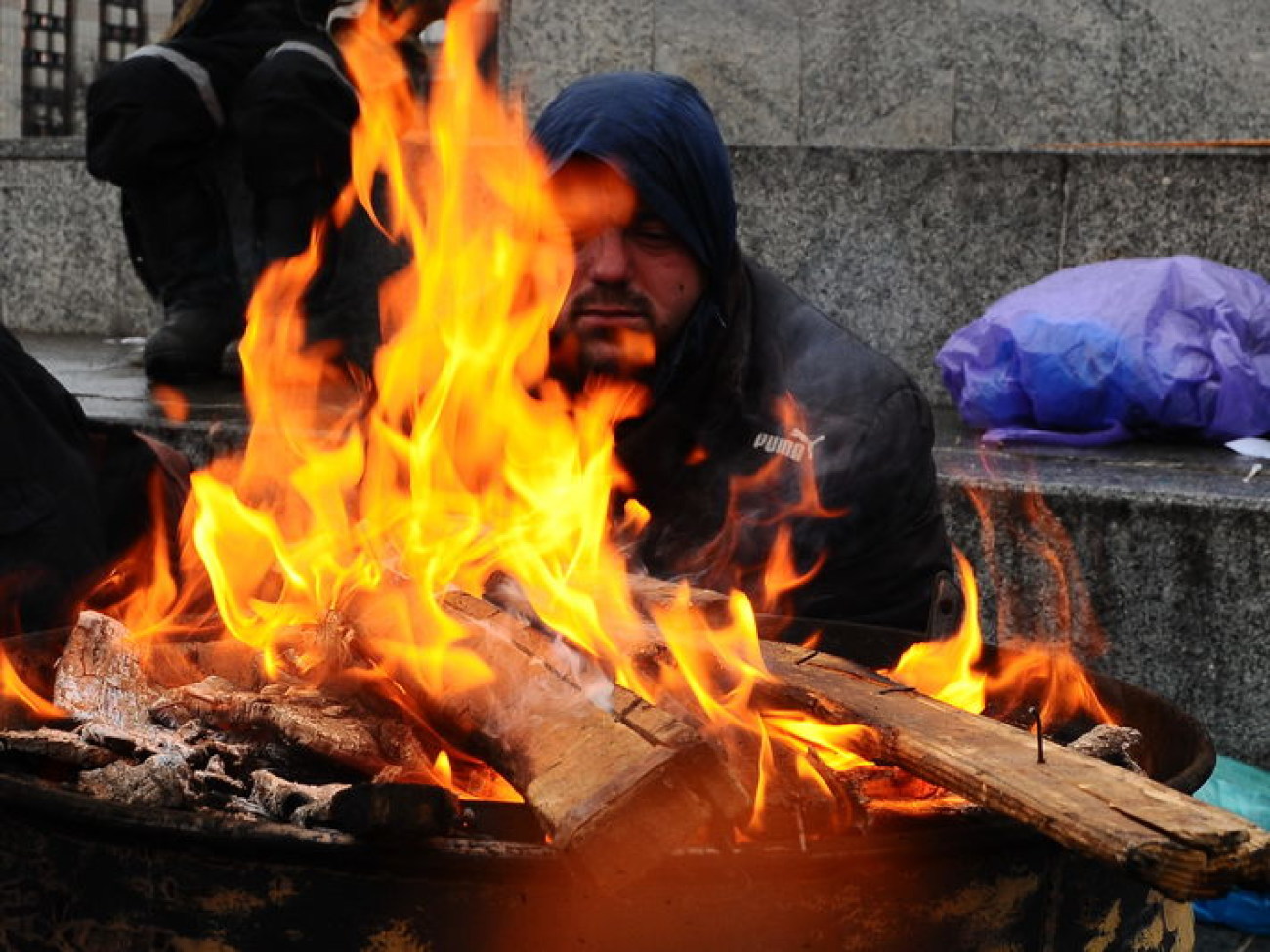 В Киеве два Майдана: сторонников и противников ЕС, 29 ноября 2013г.