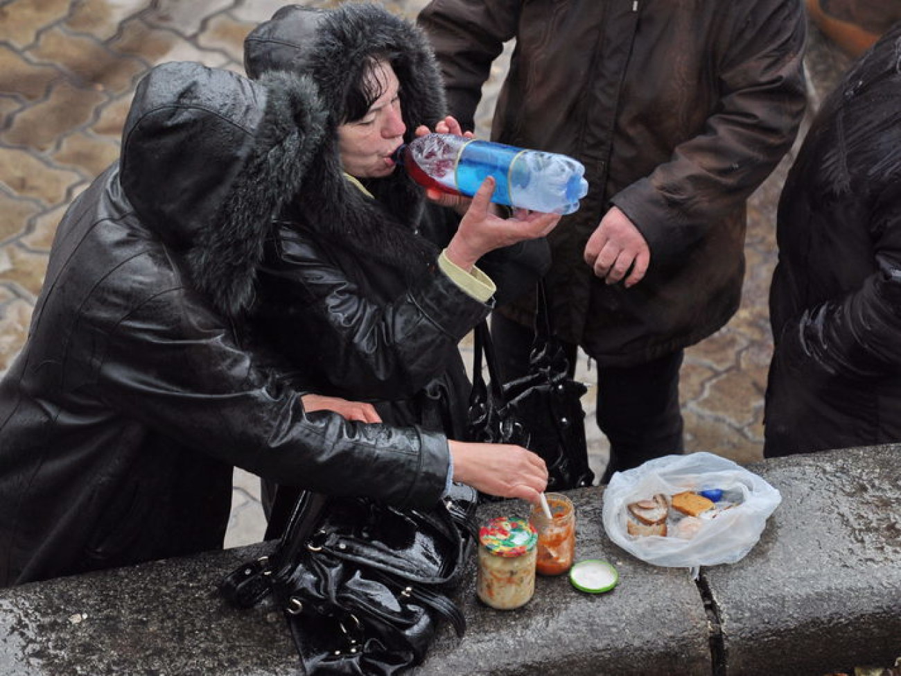 В Киеве два Майдана: сторонников и противников ЕС, 29 ноября 2013г.