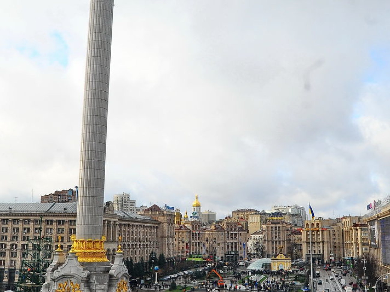 В Киеве два Майдана: сторонников и противников ЕС, 29 ноября 2013г.