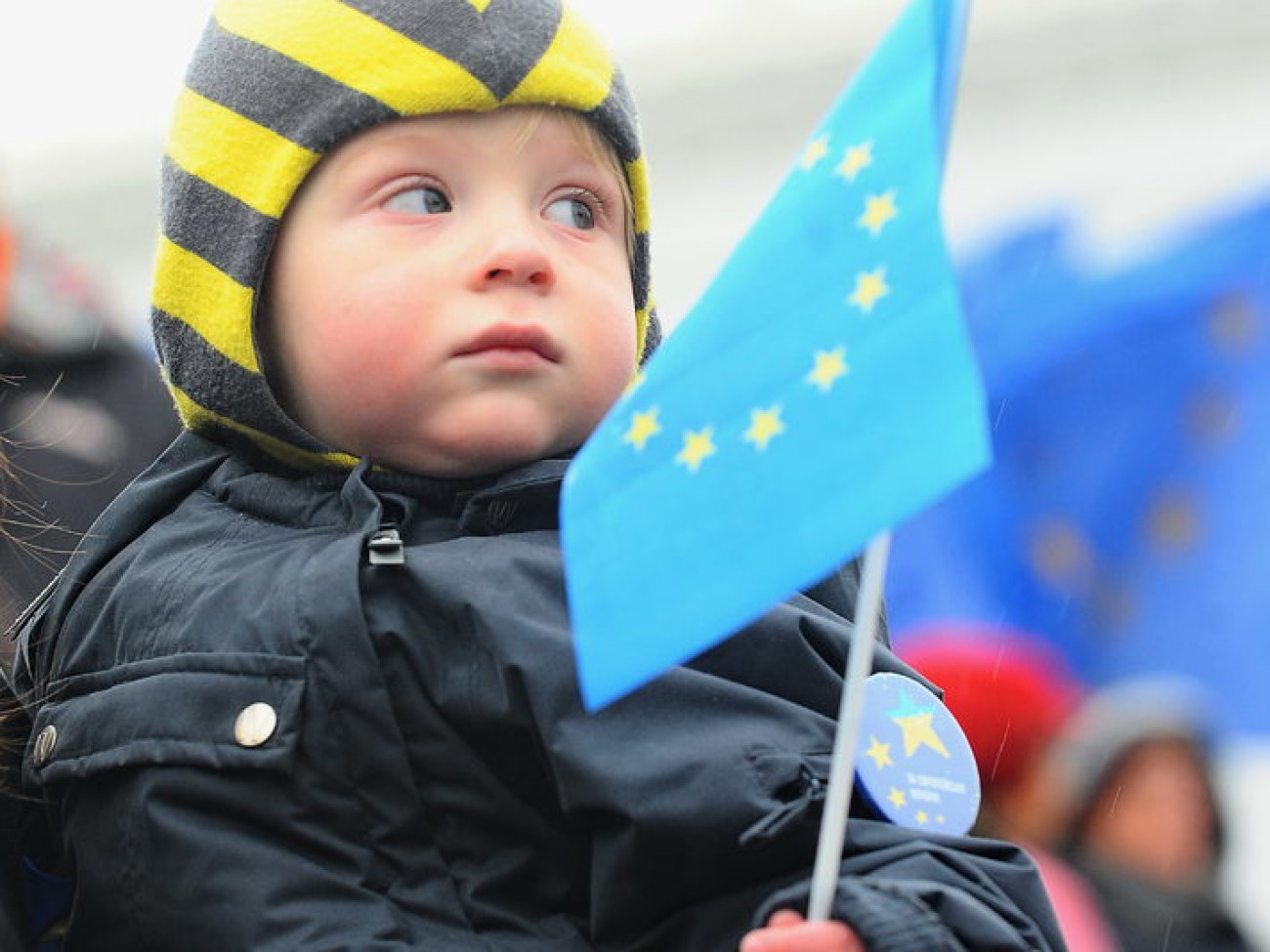 В Киеве два Майдана: сторонников и противников ЕС, 29 ноября 2013г.