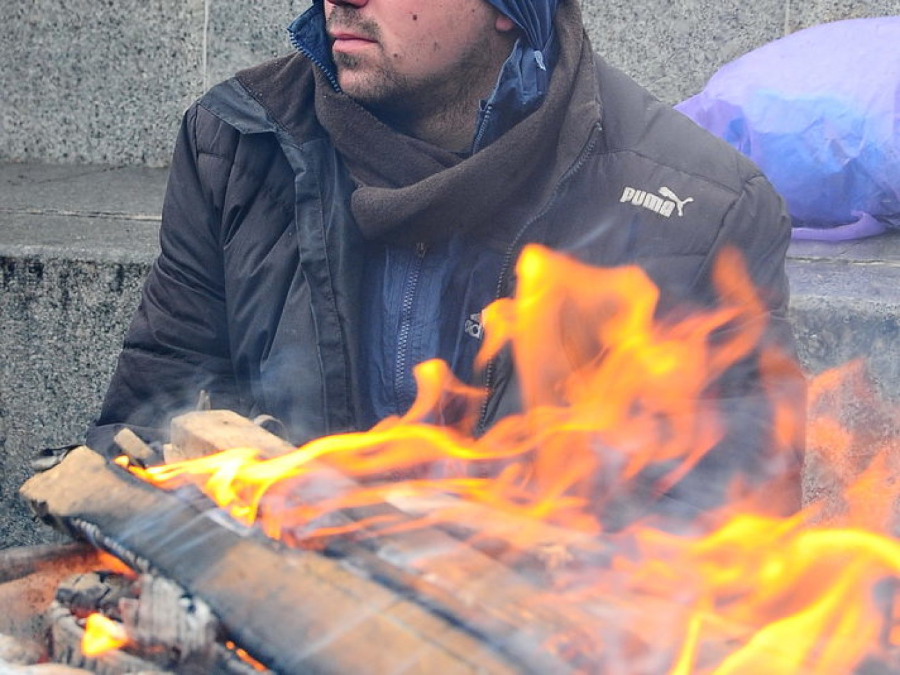 В Киеве два Майдана: сторонников и противников ЕС, 29 ноября 2013г.