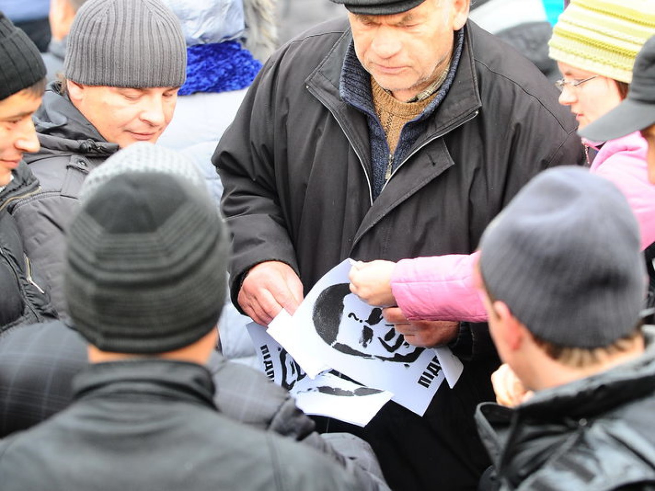 В Киеве два Майдана: сторонников и противников ЕС, 29 ноября 2013г.